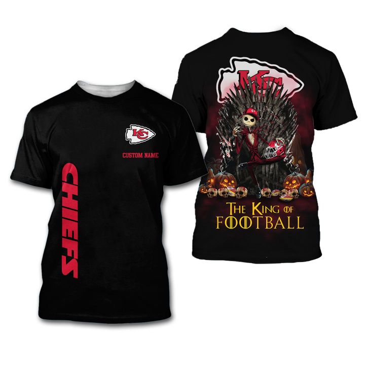 Kansas City Chiefs The King Of Football Custom Name 3D All Over Print Shirt – Hothot