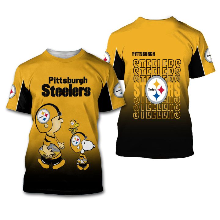 Pittsburgh Steelers American Football Team The Snoopy Show 3D All Over Print Shirt – Hothot