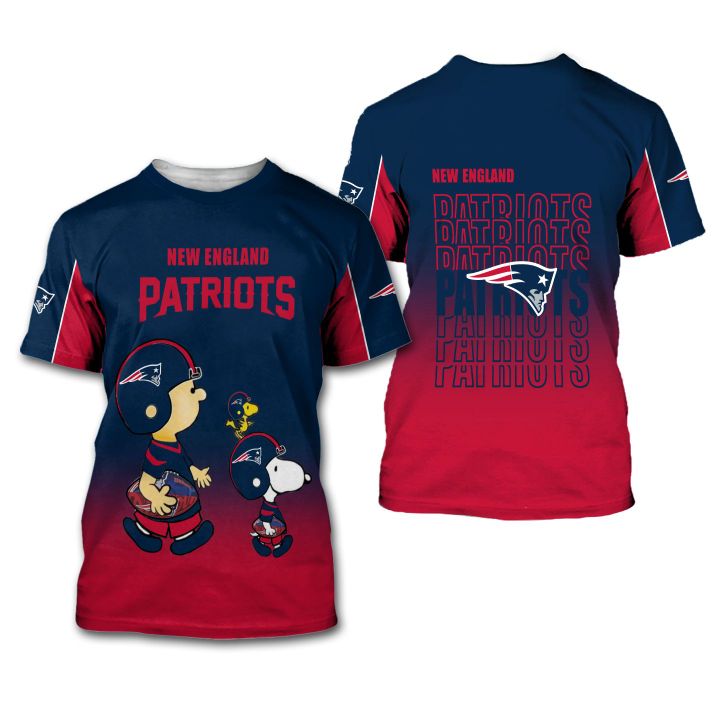 New England Patriots American Football Team The Snoopy Show 3D All Over Print Shirt – Hothot