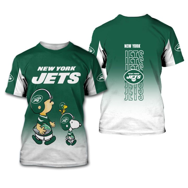 New York Jets American Football Team The Snoopy Show 3D All Over Print Shirt – Hothot
