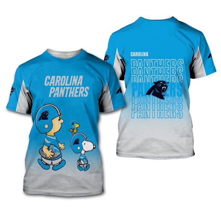 Carolina Panthers American Football Team The Snoopy Show 3D All Over Print Shirt – Hothot