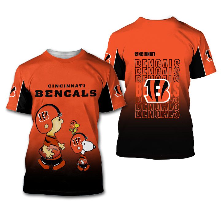 Cincinnati Bengals American Football Team The Snoopy Show 3D All Over Print Shirt – Hothot