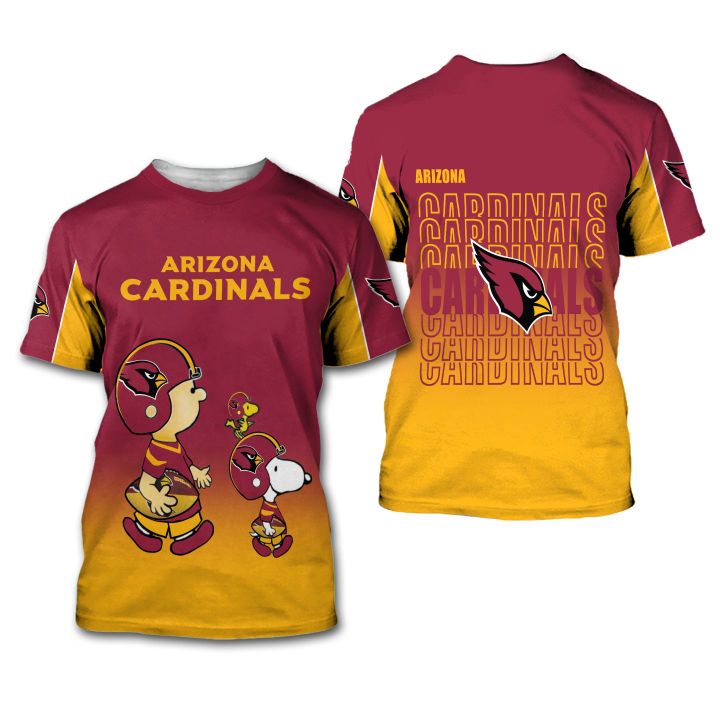 Arizona Cardinals American Football Team The Snoopy Show 3D All Over Print Shirt – Hothot