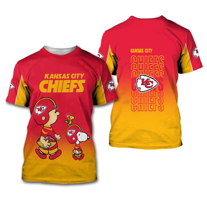 Kansas City Chiefs American Football Team The Snoopy Show 3D All Over Print Shirt – Hothot