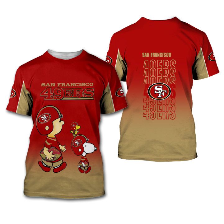 San Francisco 49ers American Football Team The Snoopy Show 3D All Over Print Shirt – Hothot