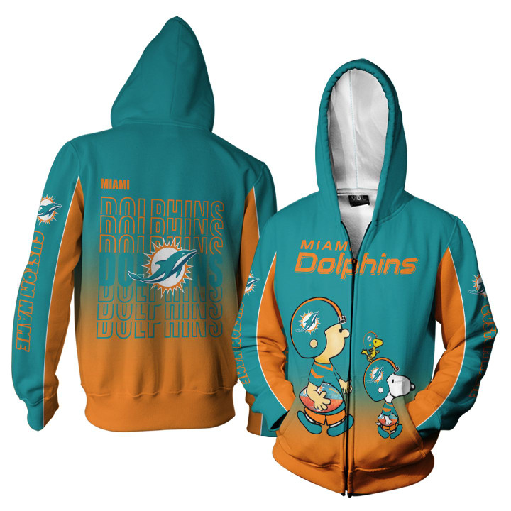 Miami Dolphins American Football Team The Snoopy Show 3D All Over Print Shirt – Hothot