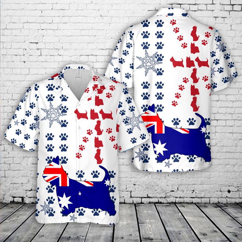 Australian Silky Terrier Australia Day Hawaiian Shirt – Hothot