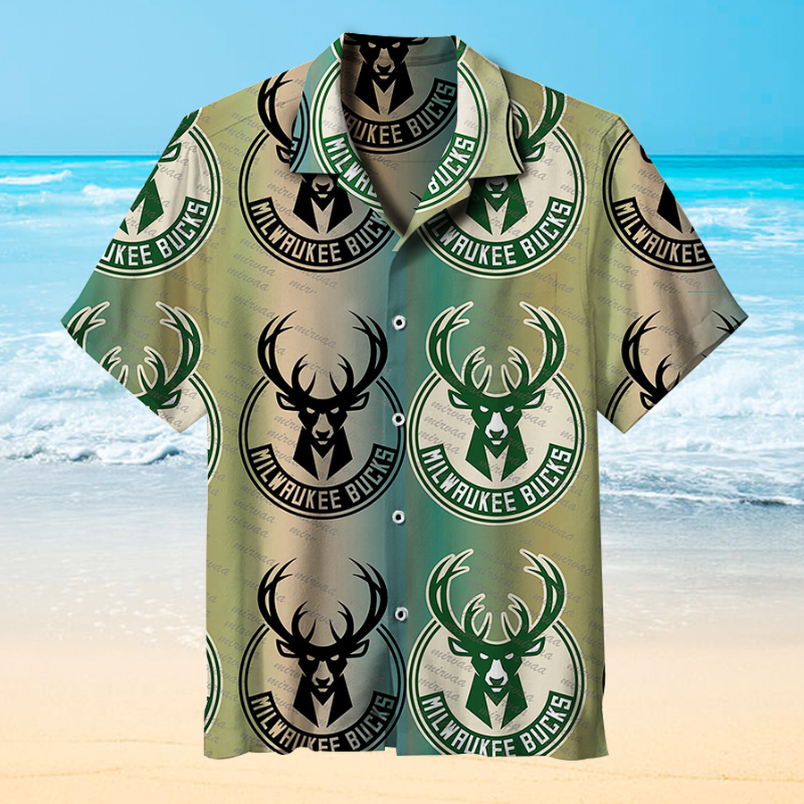 Milwaukee Bucks Hawaiian Shirt 3D All Over Print Men Women Unisex Model 583 – Hothot