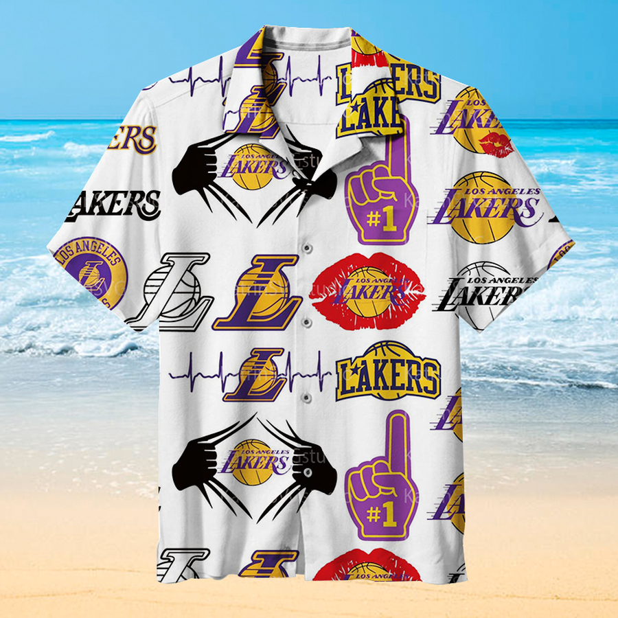 Los Angeles Lakers Vintage Hawaiian Shirt 3D All Over Print Men Women Unisex Model 716 – Hothot
