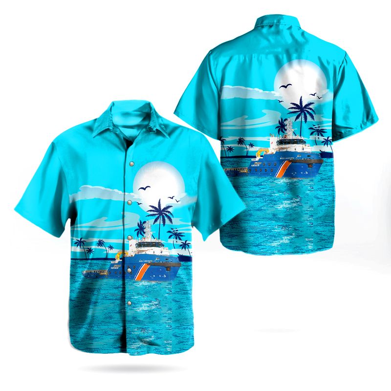 Netherlands Coastguard Kustwacht Nederland Ievoli Amaranth Hawaiian Shirt – Hothot