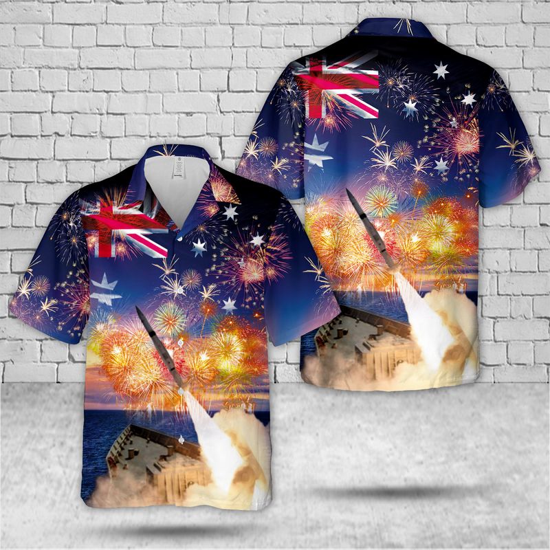 Royal Australian Navy SM-2 Standard Missile Hawaiian Shirt – Hothot