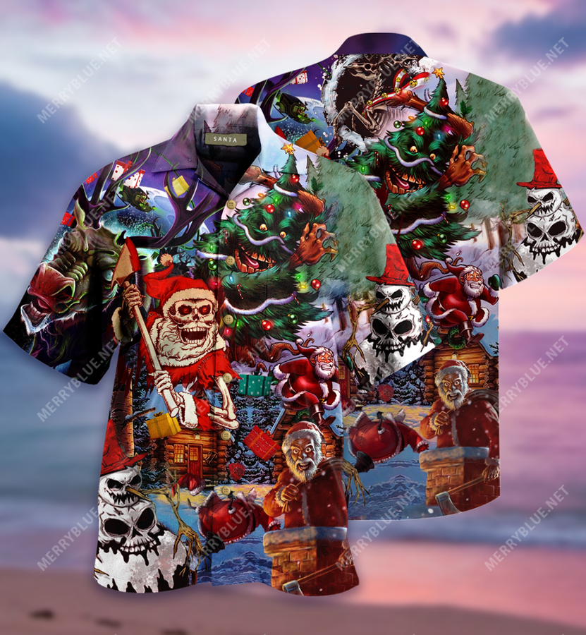 Here Comes Santa Claus Unisex Hawaiian Shirt 3D All Over Print Men Women Unisex Model 520 – Hothot
