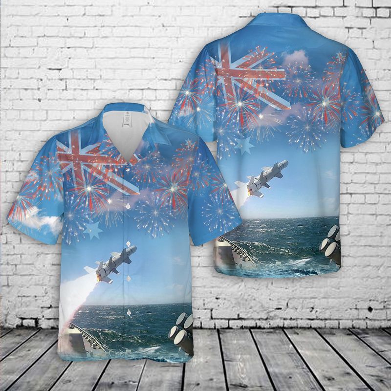 Royal Australian Navy RGM-84 Harpoon Block II Hawaiian Shirt – Hothot