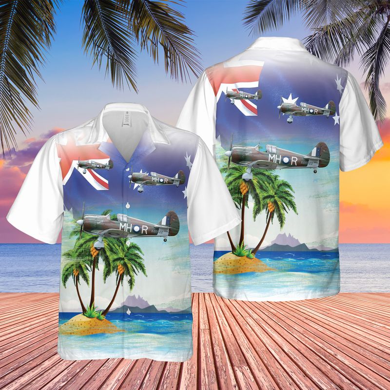 Royal Australian Air Force CA-13 Boomerang Australia Day Hawaiian Shirt – Hothot