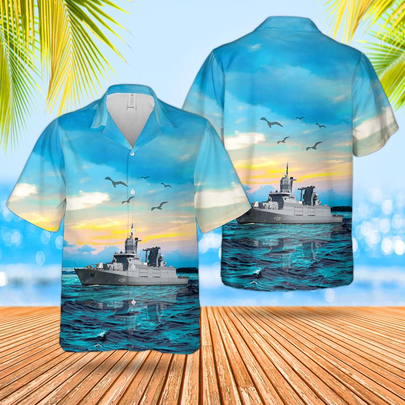 Deutsche Marine Nordrhein-Westfalen F223 Hawaiian Shirt – Hothot