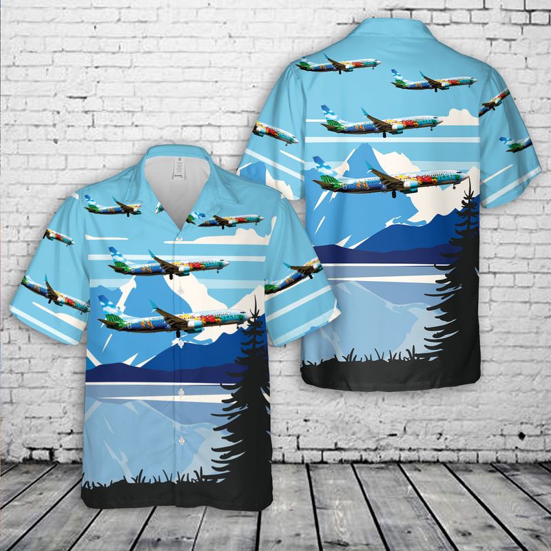 Alaska Airlines Spirit of The Islands Alaskan Airlines Livery Hawaiian Shirt – Hothot
