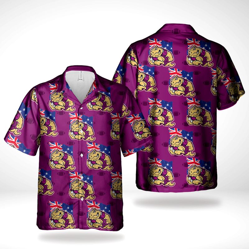 Australia Day Queensland Maroons Cane Toad Mascot Hawaiian Shirt – Hothot