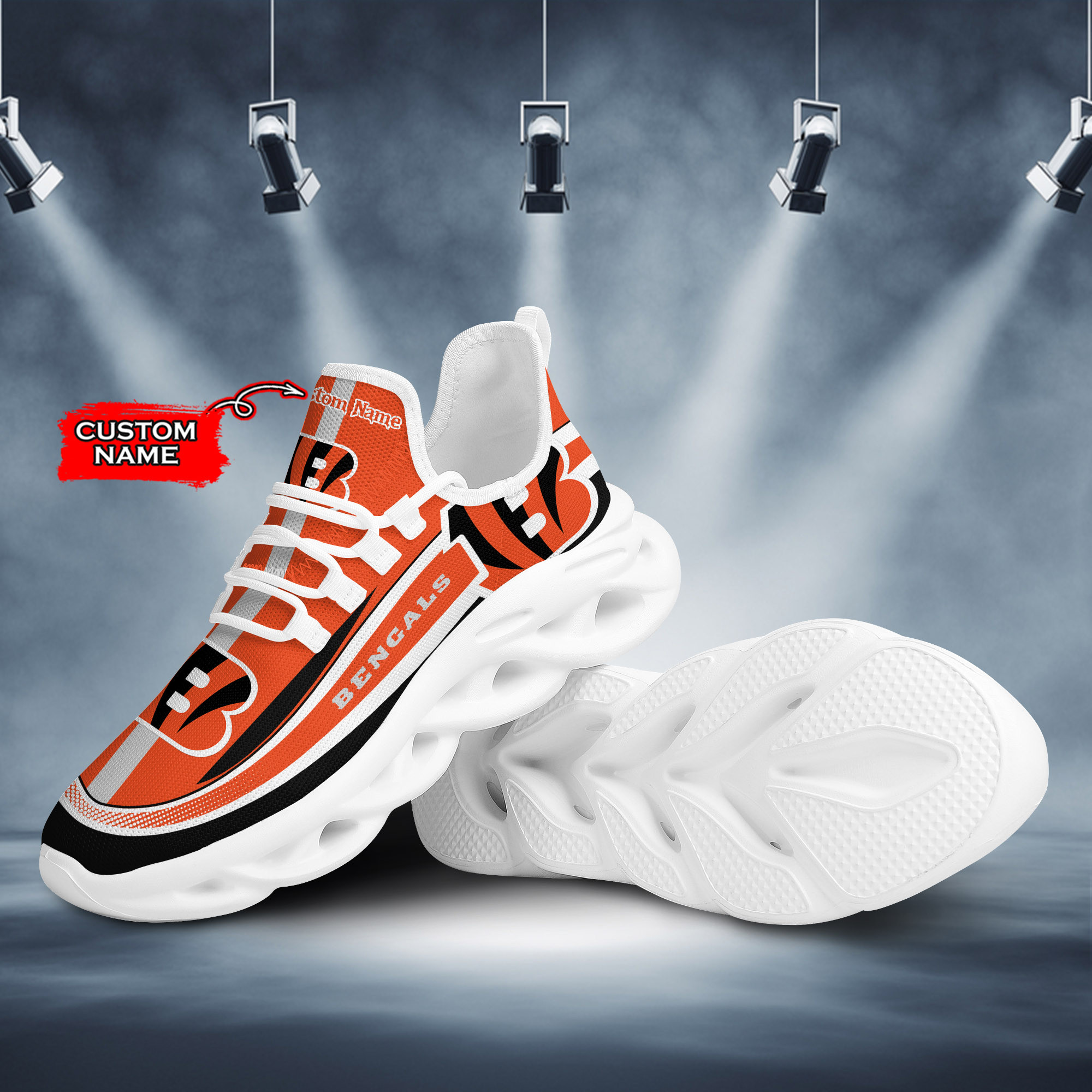 Cincinnati Bengals NFL New Clunky Sneakers Max Soul Shoes For Men And Women  - Banantees