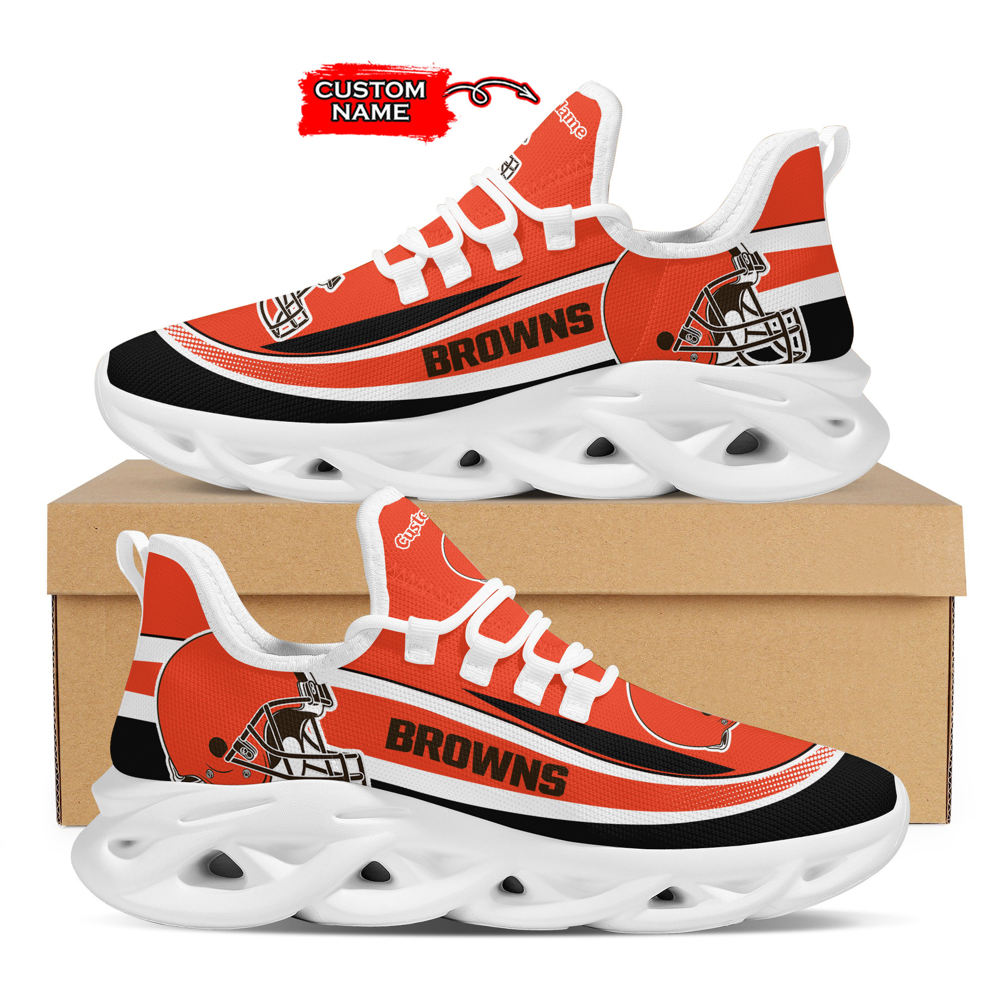 Cleveland Browns Nfl Custom Name Clunky Max Soul Shoes Sneakers For Mens Womens Personalized Gifts – Hothot