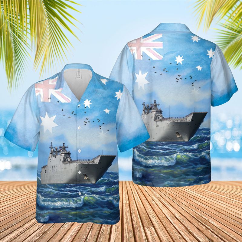 Royal Australian Navy HMAS Adelaide L01 Australia Day Hawaiian Shirt – Hothot