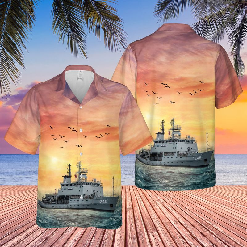 Royal Australian Navy HMAS Melville A 246 Hawaiian Shirt – Hothot