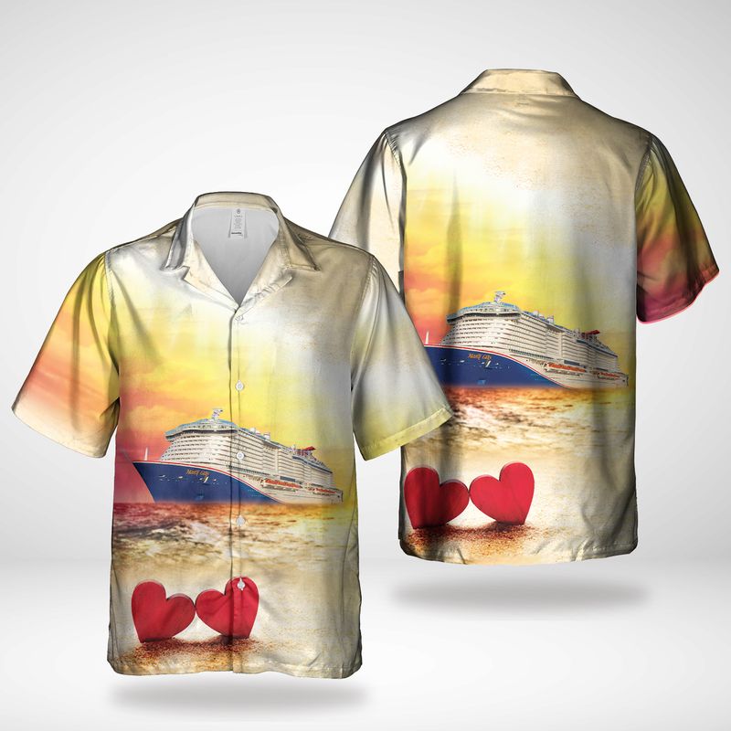 Carnival Cruise Line Mardi Gras Valentines Day Hawaiian Shirt – Hothot