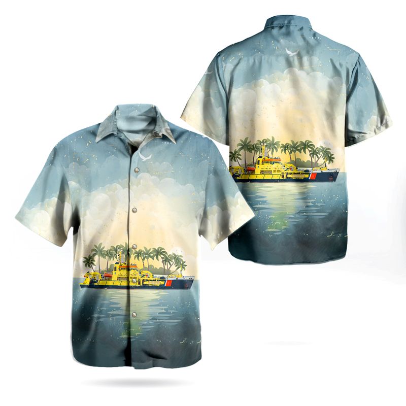 Netherlands Coastguard Kustwacht Nederland The Arca Hawaiian Shirt – Hothot