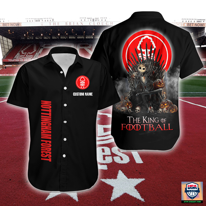 Nottingham Forest FC The King Of Football Custom Name Hawaiian Shirt – Hothot