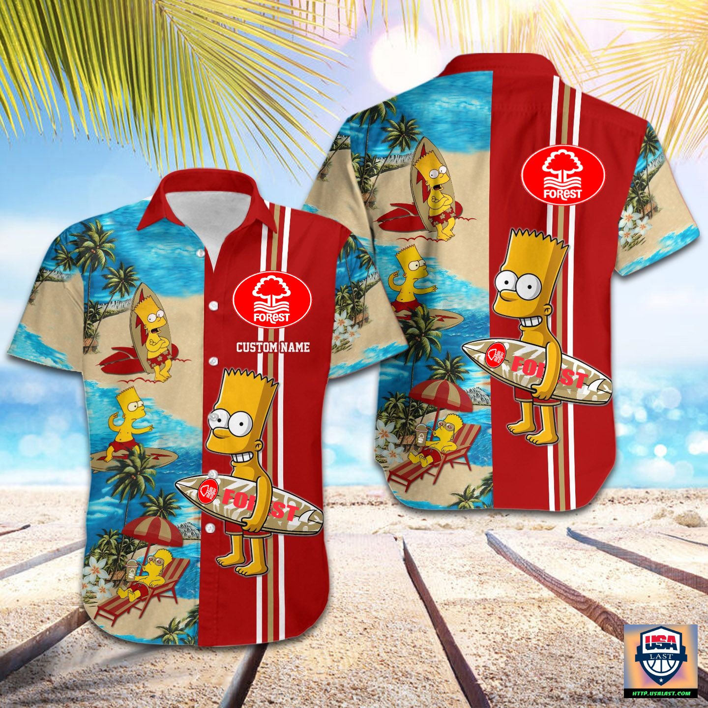 Nottingham Forest FC The Simpsons Personalized Hawaiian Shirt – Hothot