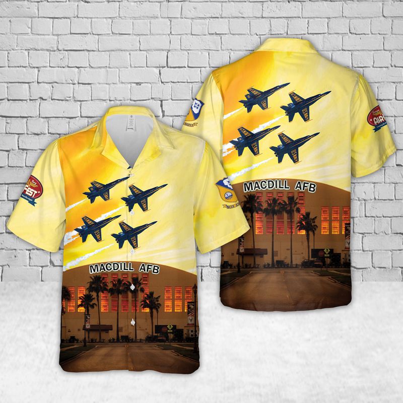 US Navy Blue Angels Tampa Bay AirFest Hawaiian Shirt – Hothot