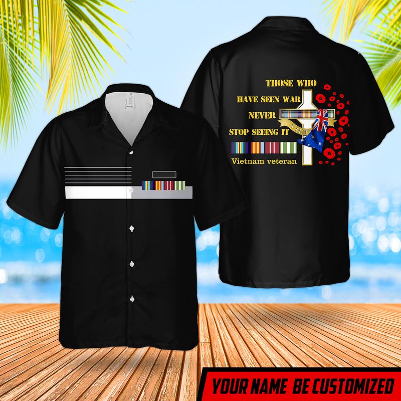 Custom name Australian Veteran Vietnam War Those Who Have Seen War Shirt – Hothot
