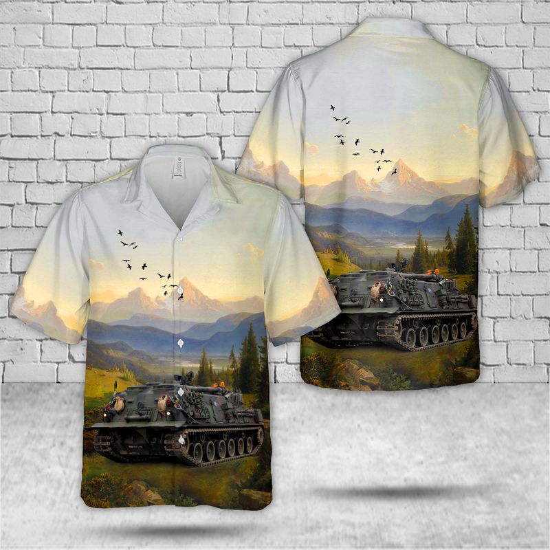 Austrian Army Bergepanzer M 88A1 Hawaiian Shirt – Hothot