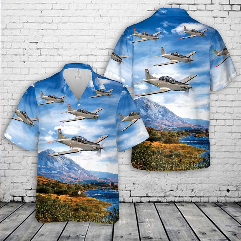 Irish Air Corps Pilatus PC-9M Hawaiian Shirt – Hothot