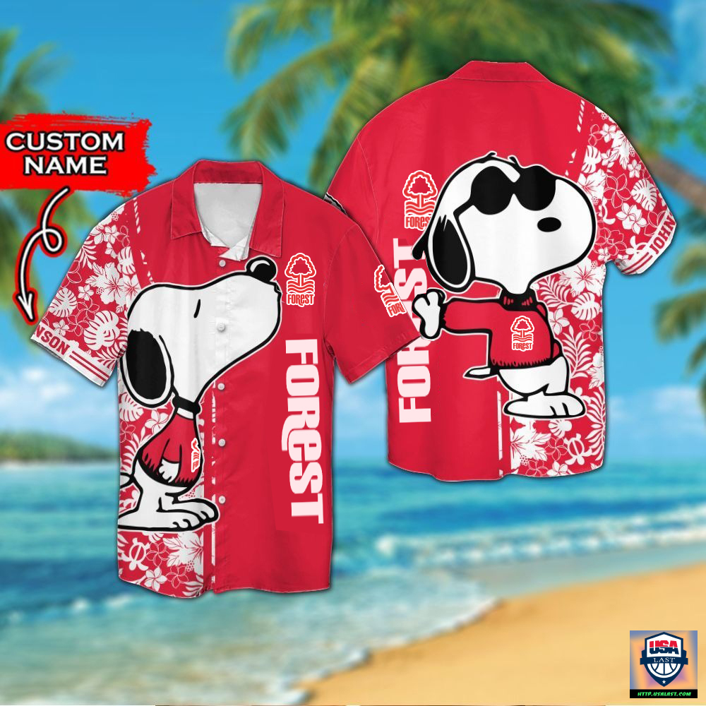 Snoopy Nottingham Forest FC Custom Name Hawaiian Shirt – Hothot