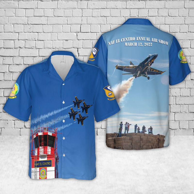 US Navy Blue Angels NAF El Centro Annual Air Show Hawaiian Shirt – Hothot