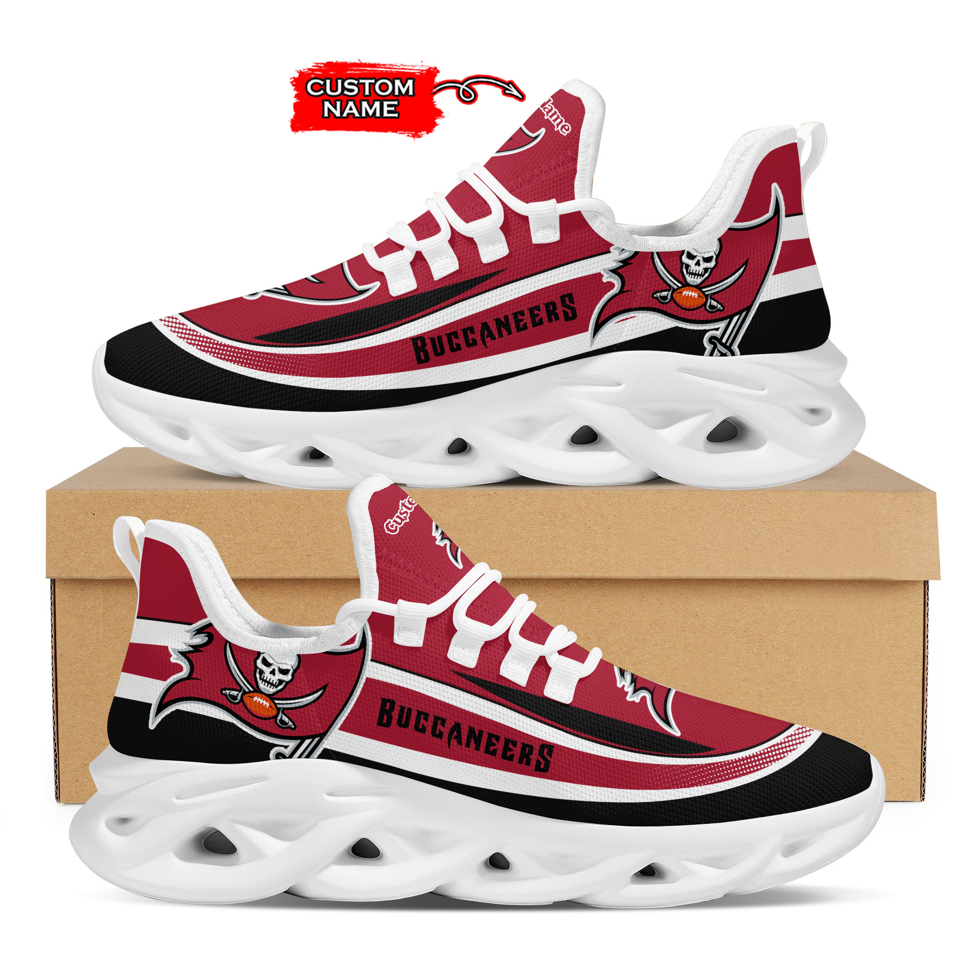 Tampa Bay Buccaneers Nfl Custom Name Clunky Max Soul Shoes Sneakers For Mens Womens Personalized Gifts – Hothot