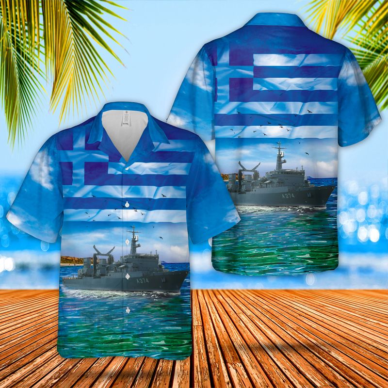 Hellenic Navy HS Prometheus A374 Independence Day Hawaiian Shirt – Hothot
