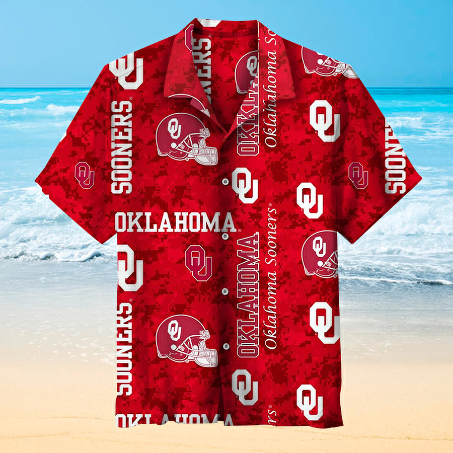 University Of Oklahoma Vintage Hawaiian Shirt 3D All Over Print Men Women Unisex Model 157 – Hothot