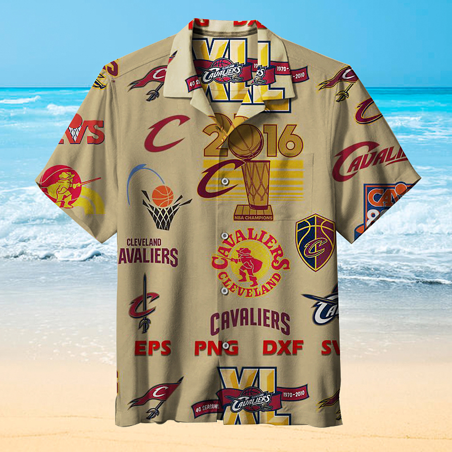 Cleveland Cavaliers Vintage Hawaiian Shirt 3D All Over Print Men Women Unisex Model 534 – Hothot
