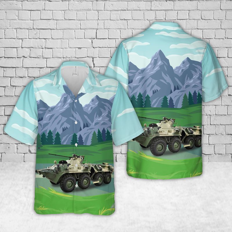 Russian Ground Forces BTR-82A Armoured Personnel Carrier Hawaiian Shirt – Hothot