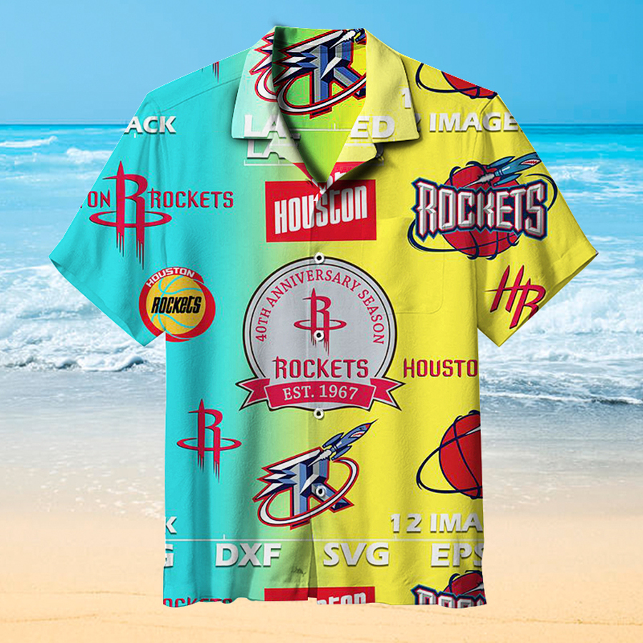 Houston Rockets Hawaiian Shirt 3D All Over Print Men Women Unisex Model 388 – Hothot