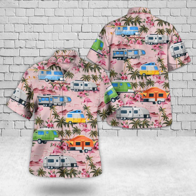 RV Camping Caravan Hawaiian Shirt – Hothot