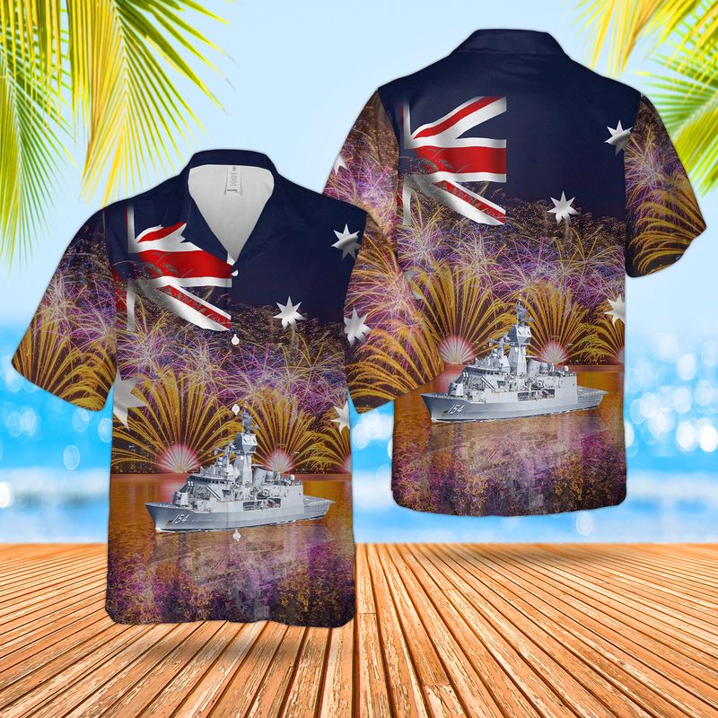 Royal Australian Navy RAN HMAS Parramatta FFH 154 Anzac-class frigate Hawaiian Shirt – Hothot