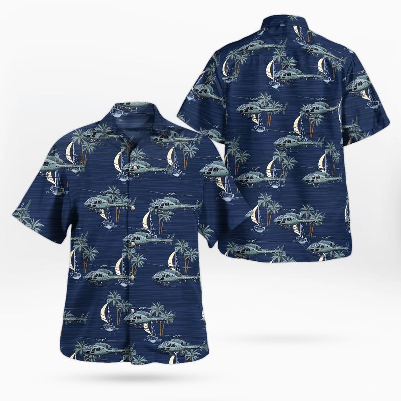 French Air and Space Force Eurocopter AS555 Fennec Hawaiian Shirt – Hothot