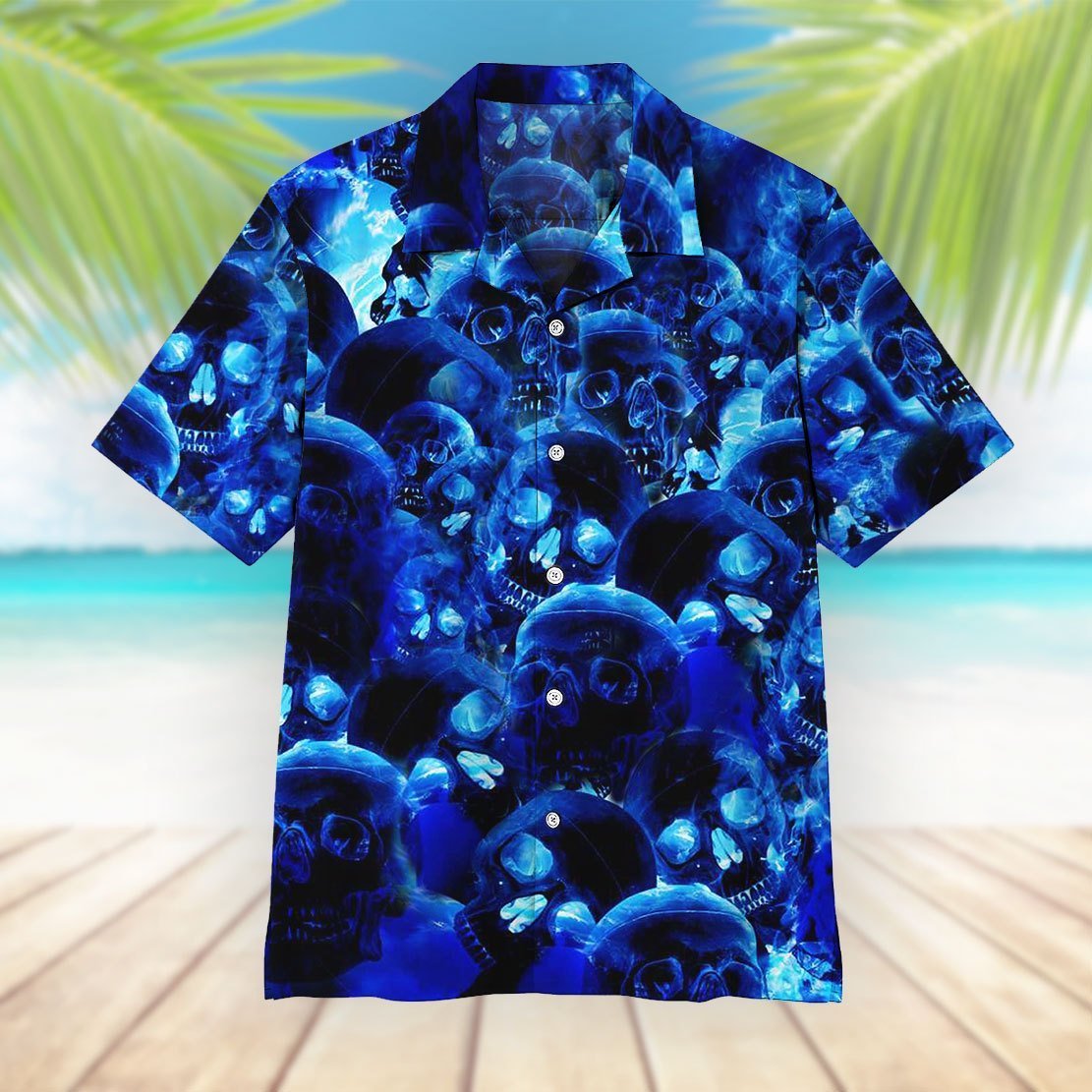 3d Skull Hawaiian Shirt For Men Women – Hothot