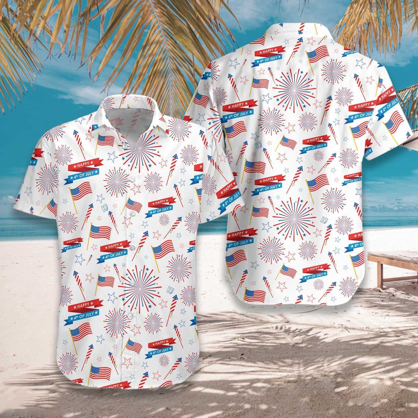 4th Of July Us Pattern Hawaiian Shirt For Men Women – Hothot