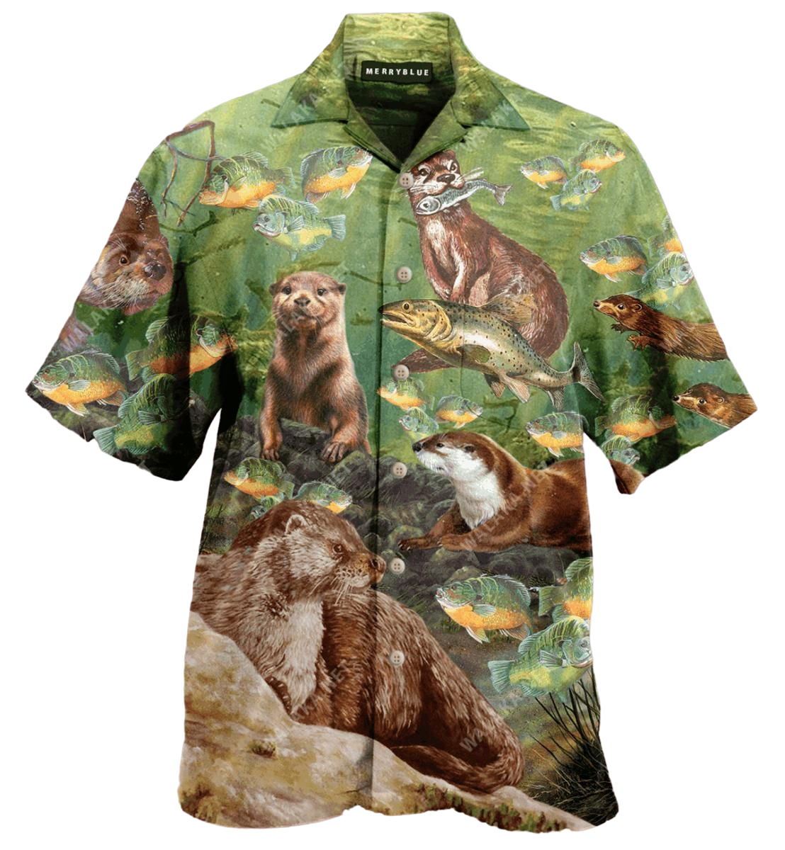 A Busy Day Of Otter Green Amazing Design Hawaiian Shirt For Men Women – Hothot