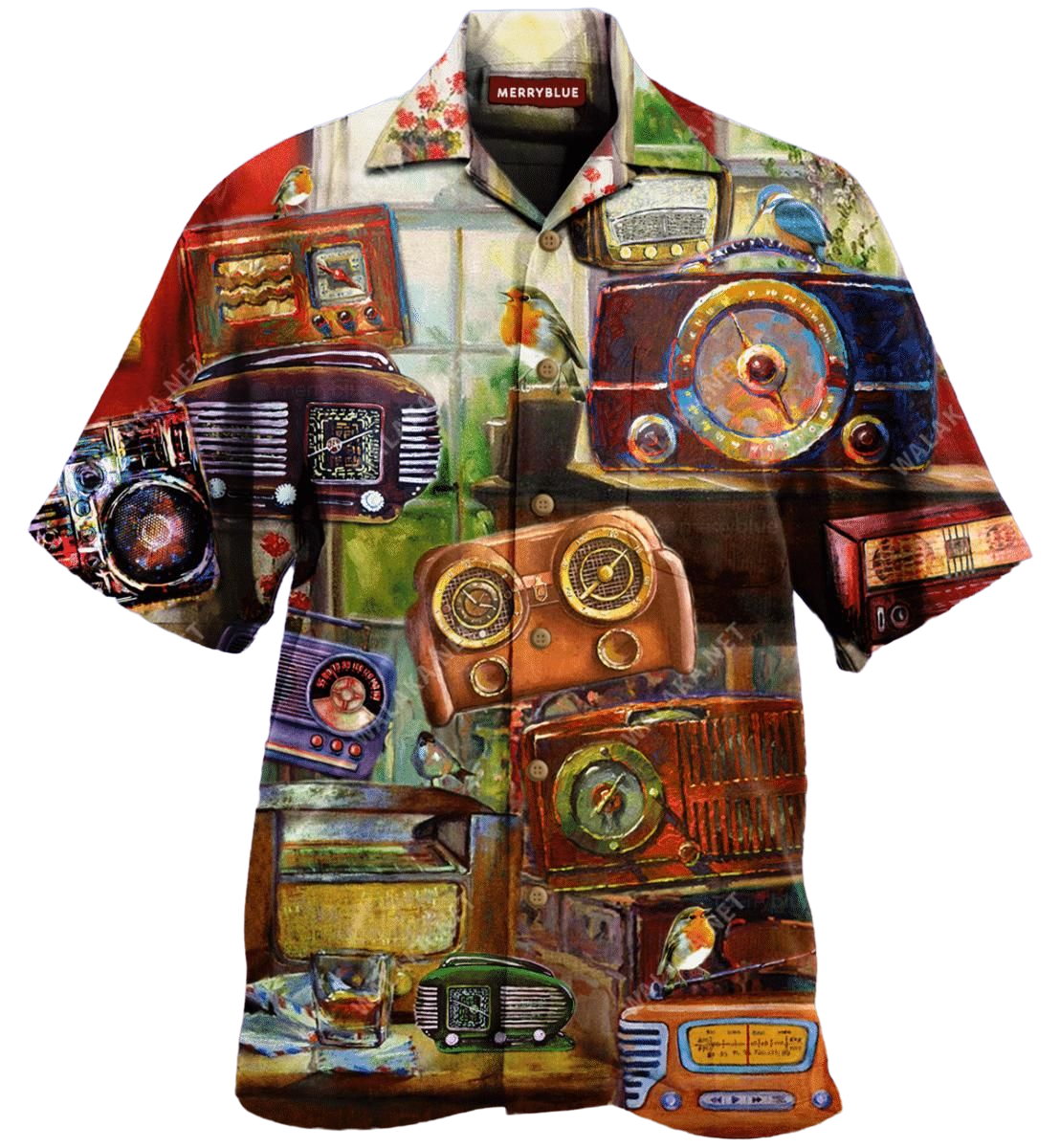 A Peaceful Morning With Radio Colorful Unique Design Hawaiian Shirt For Men Women – Hothot