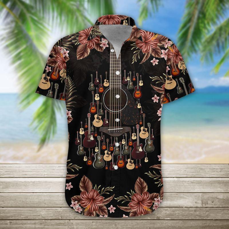 Acoustic Guitar Hawaiian Shirt For Men Women – Hothot