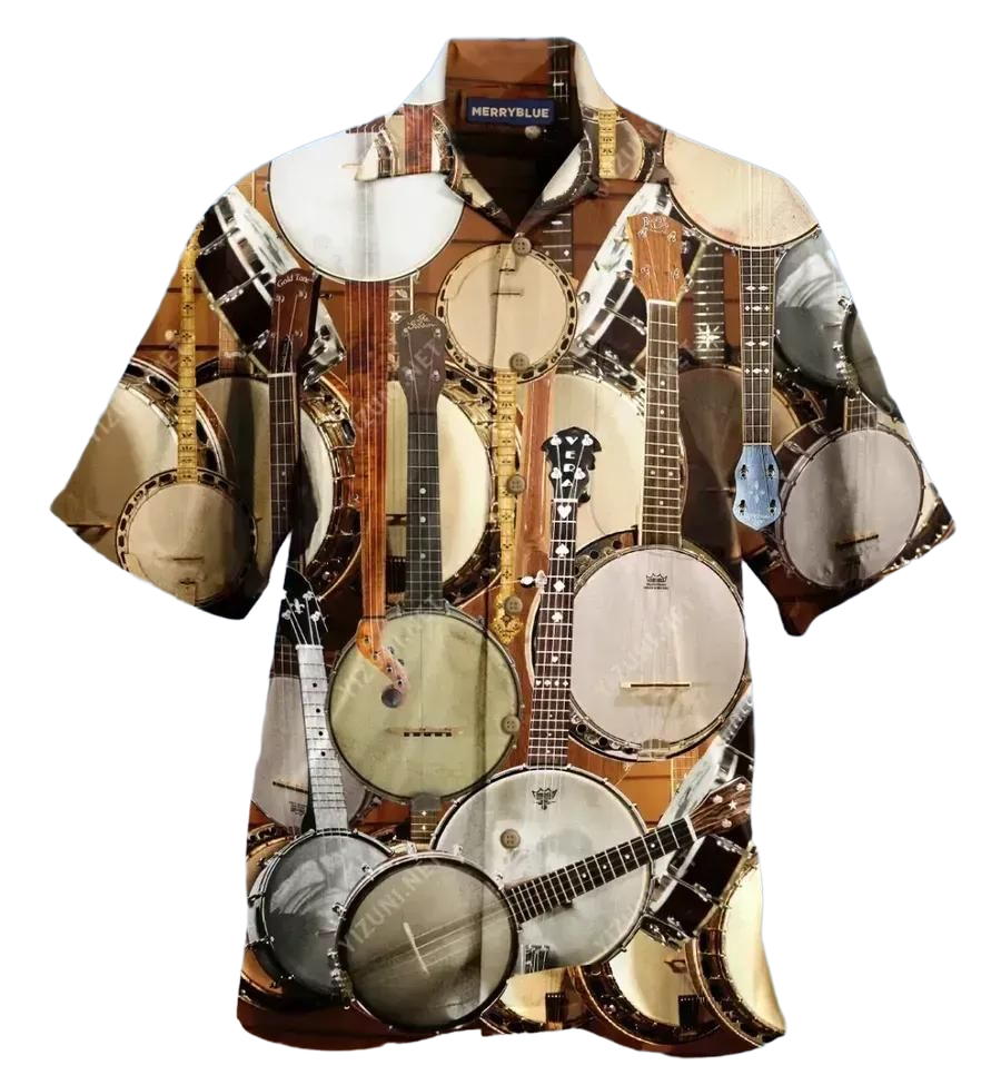 Aint No Thang Like A Banjo Strang Brown Amazing Design Hawaiian Shirt For Men Women – Hothot